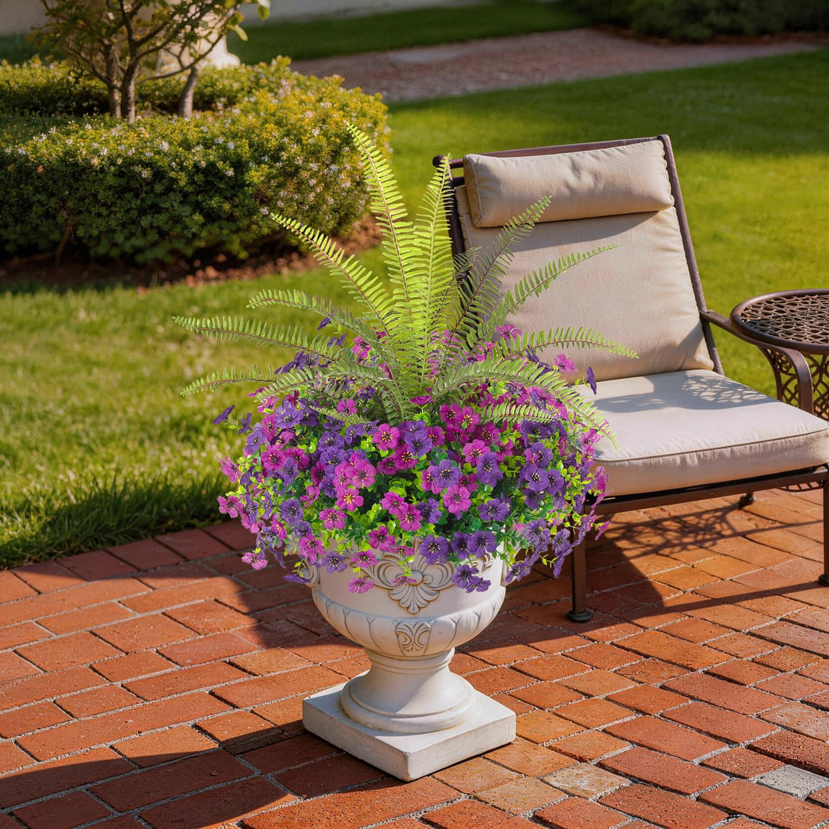 INQCMY weather-resistant design stays vibrant outdoors year-round.