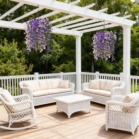 INQCMY hanging basket size and dimensions for planning.