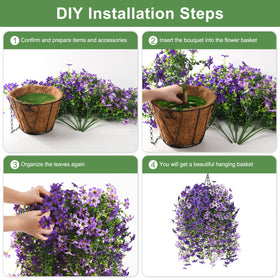 INQCMY mixed-color flowers brighten indoor and outdoor spaces.