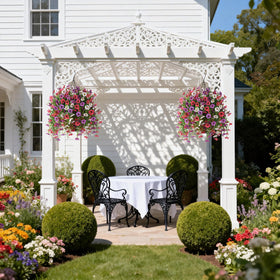 INQCMY two-bundle set provides versatile decoration for porches, balconies, and weddings.