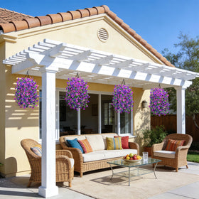 INQCMY ready-to-assemble design simplifies setup on balconies and patios.