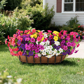 INQCMY fake flowers color palette with deep purple and orchid for vibrant arrangements.