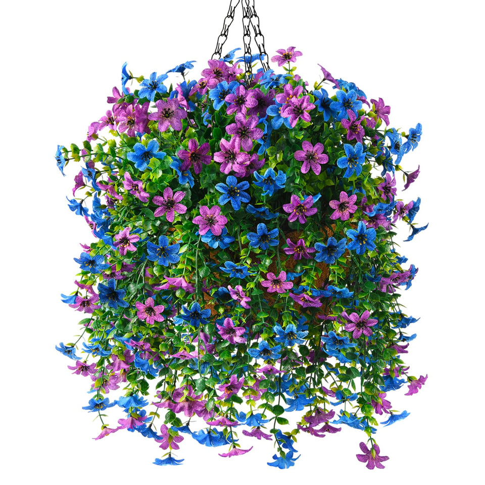 INQCMY daisy basket assembly demonstrates quick setup for stylish outdoor decor.