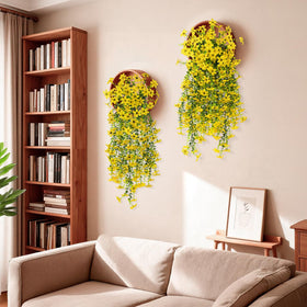 Ready-to-hang design enhances entryways, planters, and window boxes