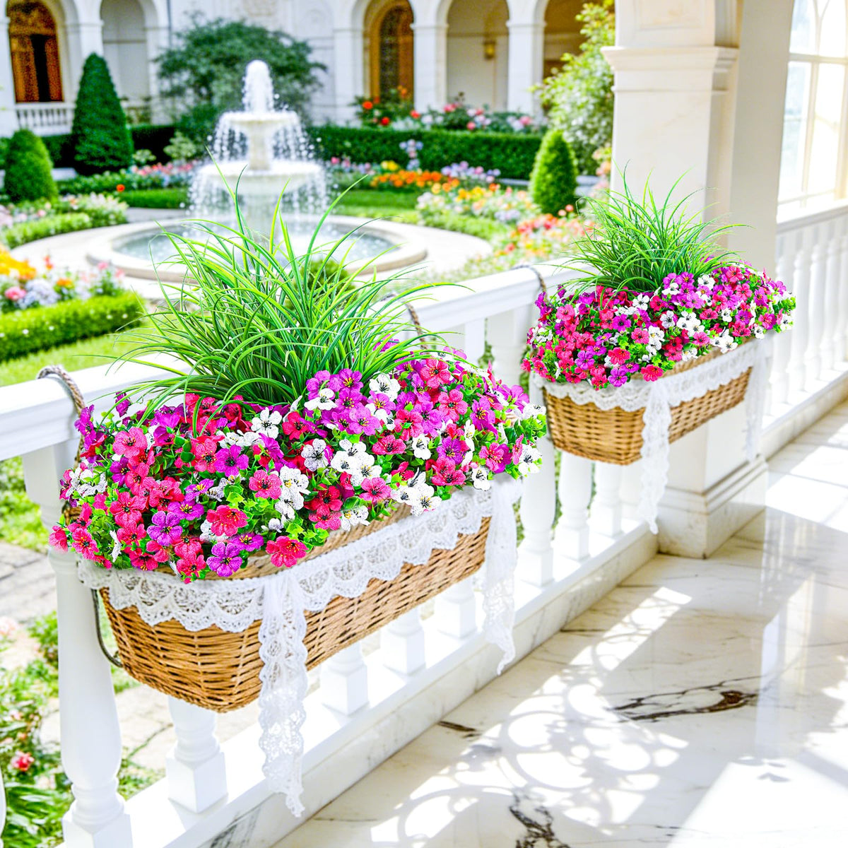 INQCMY daisies with greenery offer versatile porch and interior styling.