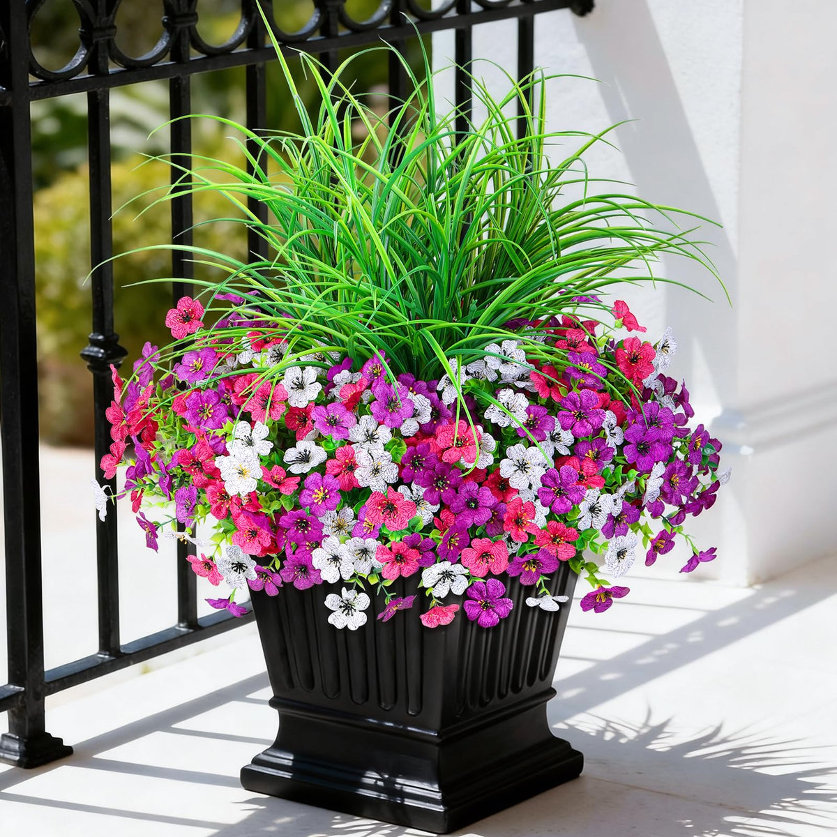 INQCMY durable dyes and flexible stems resist fading for year-round display.