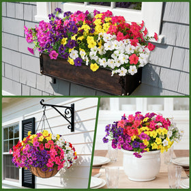 INQCMY easy-care outdoor flowers save time on maintenance and boosts curb appeal.