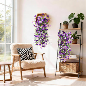 INQCMY hanging outdoor decor plants on balcony railing