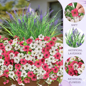 INQCMY lavender detail closeup highlights realistic texture and UV resistance.
