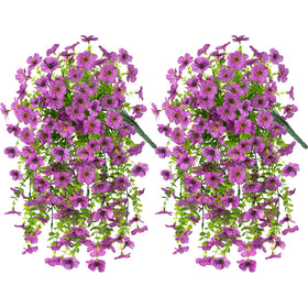 INQCMY artificial flowers showing vibrant three-dimensional colors