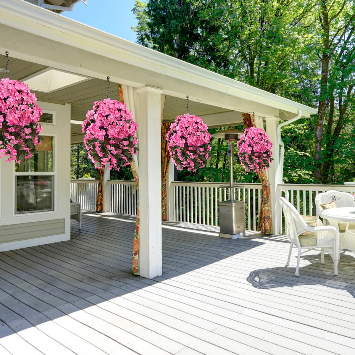 INQCMY outdoor decor idea for porch or balcony with UV resistance.