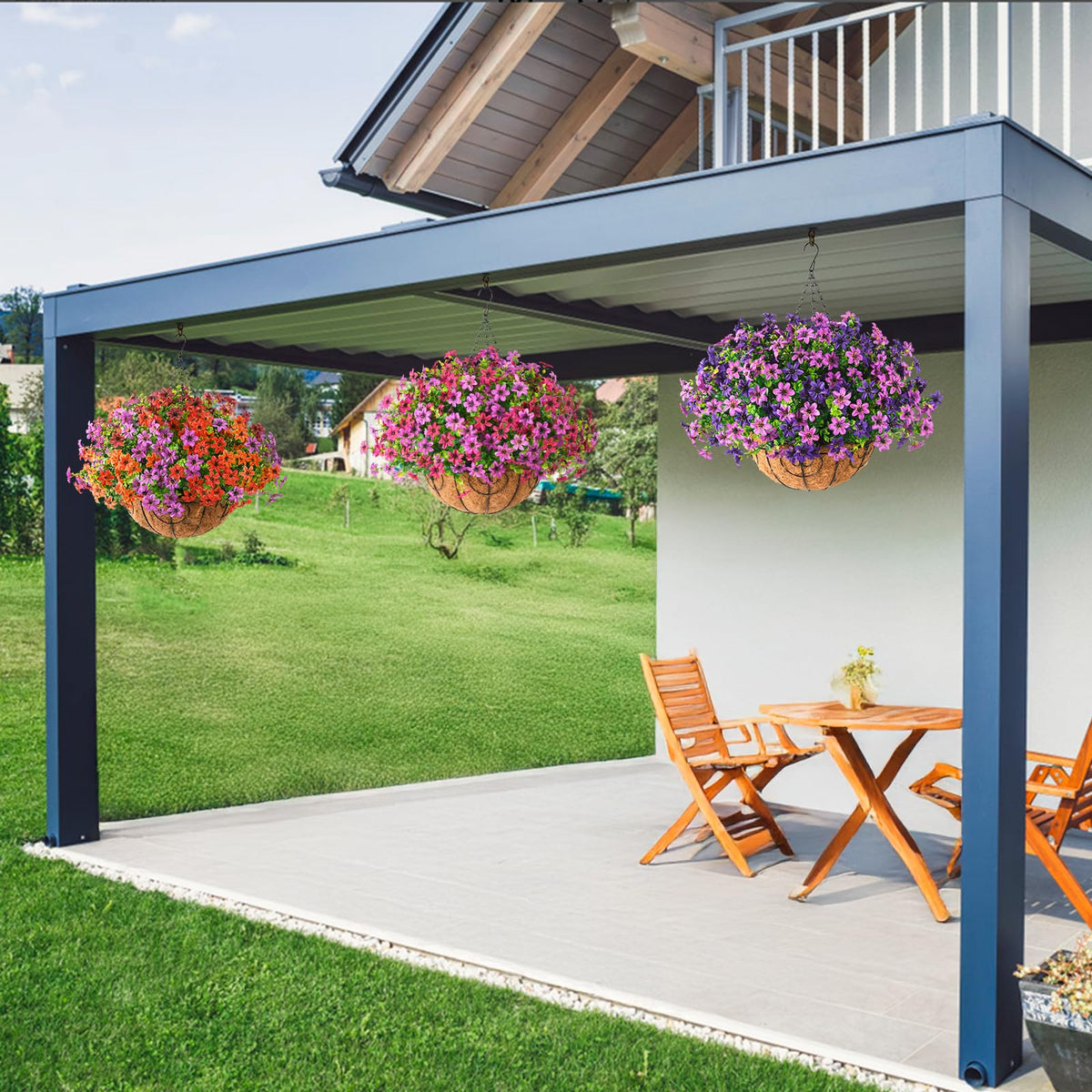 INQCMY ready-to-arrange basket enhances garden spaces