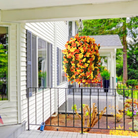 INQCMY silk begonia close-up shows realistic texture for indoor or outdoor accents.