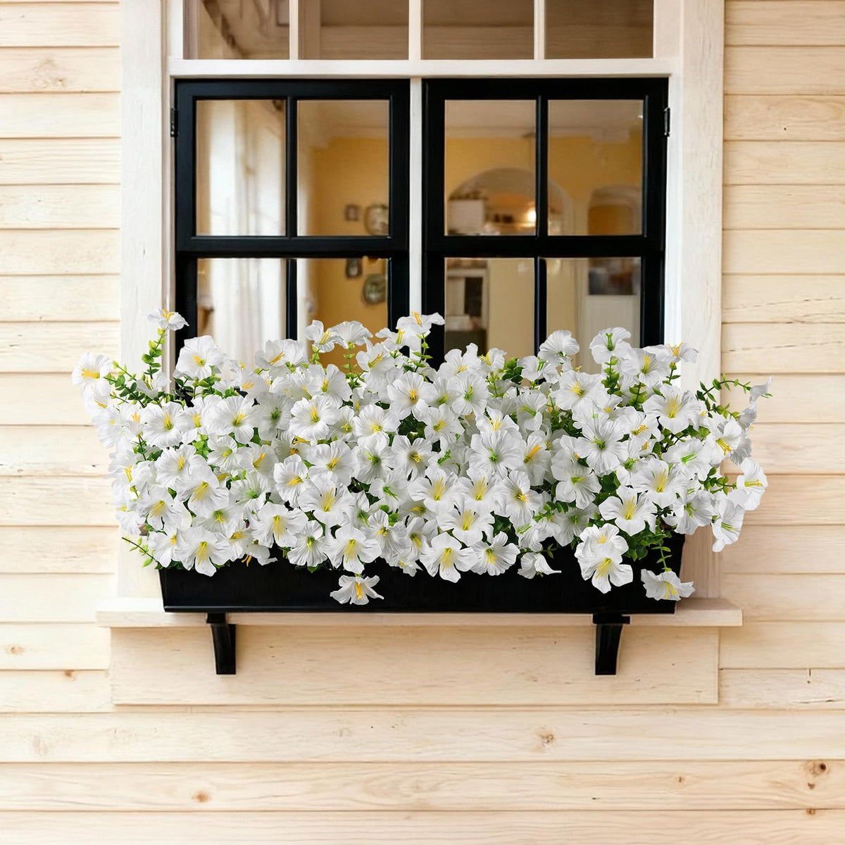 INQCMY silk petunias with realistic look for airy spaces