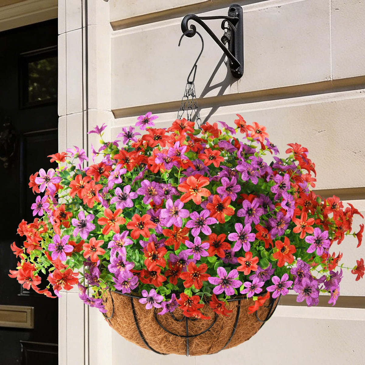 INQCMY ultra-realistic eucalyptus leaves add lush greenery to baskets.