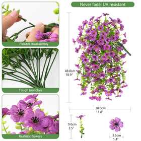INQCMY UV-resistant artificial flowers designed for sun exposure
