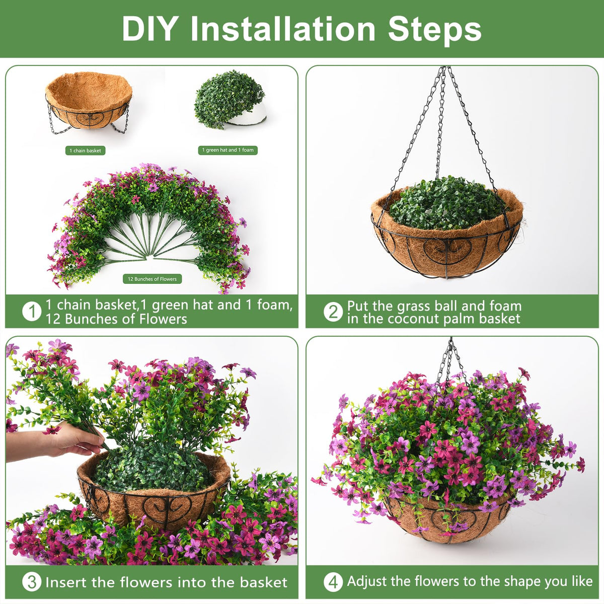 INQCMY UV-resistant artificial plants stay vibrant outdoors year-round