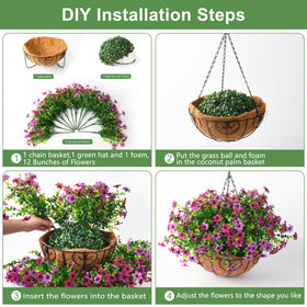 INQCMY UV-resistant artificial plants stay vibrant outdoors year-round