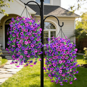 INQCMY uv-resistant fake flowers endure sun without fading.