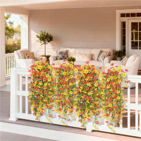 INQCMY UV-resistant outdoor flowers stay vibrant in sunlight.