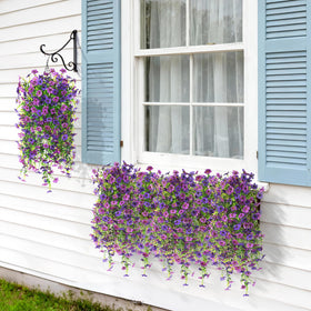 INQCMY UV-resistant silk flowers stay vivid in sun and rain