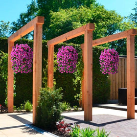 INQCMY UV-resistant silk flowers outdoor display for sunlight resilience.