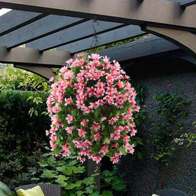 INQCMY violet silk flowers branch creates realistic porch decoration
