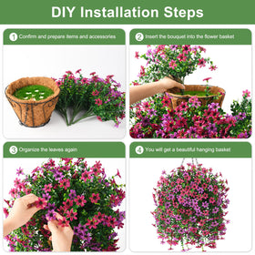 INQCMY weather-ready daisy decor for porch, balcony, garden.