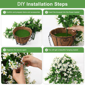 INQCMY year-round flowering display suitable for porch, yard, or garden.