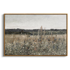 InSimSea framed canvas meadow flowers wall art adds vibrant focal point to living room