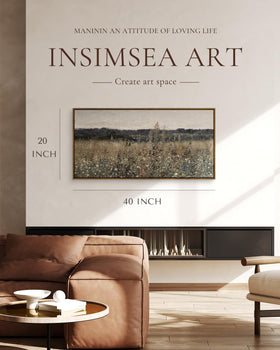InSimSea Vintage Framed Landscape adds timeless charm to bedrooms.