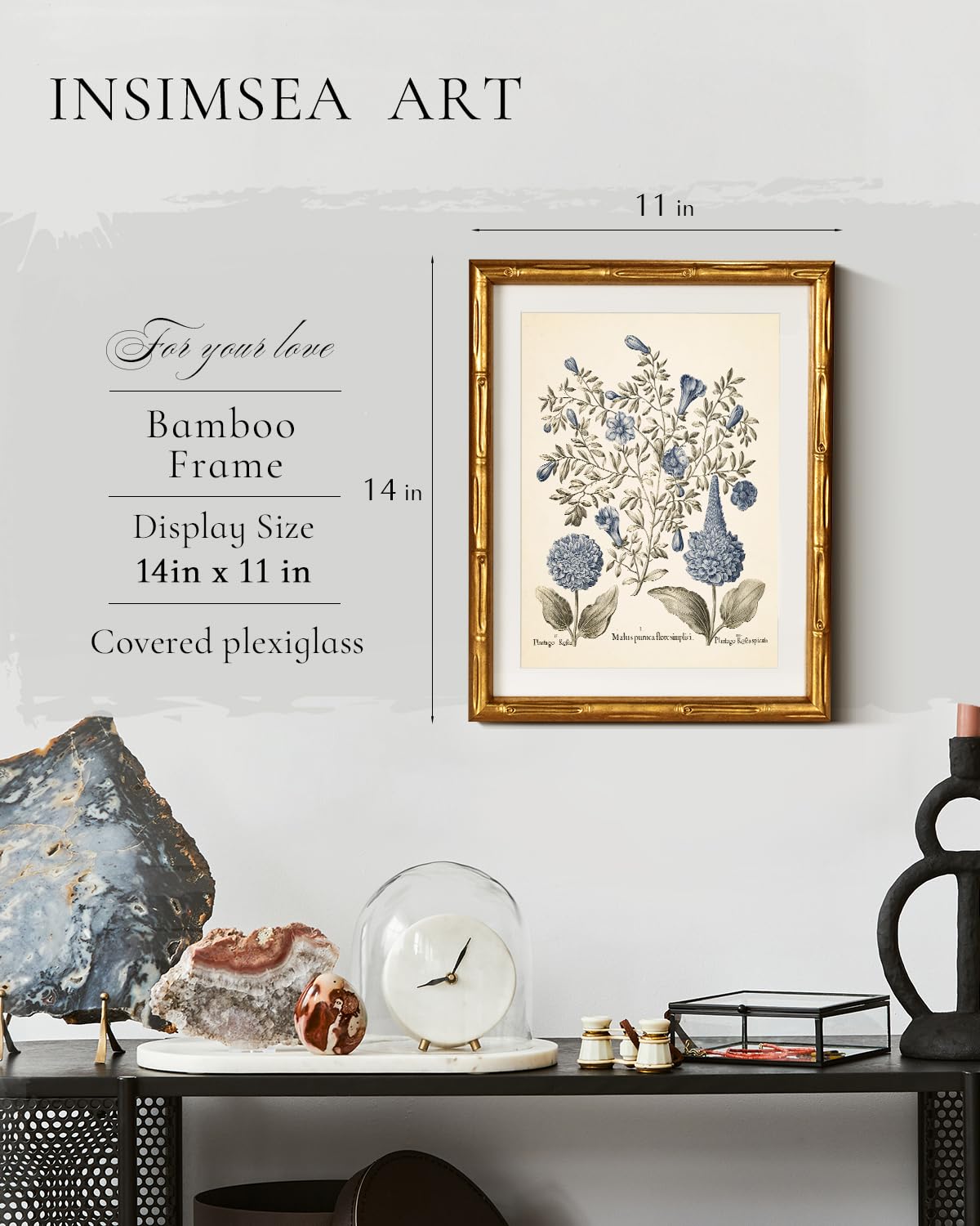 InSimSea antique flowers wall art adds vintage charm to kitchen or bedroom