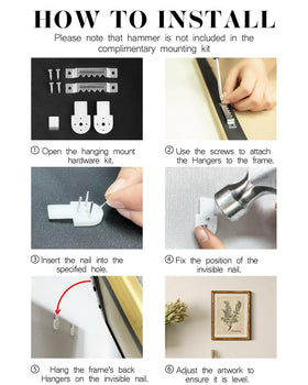 InSimSea easy-hang wall decor simplifies setup for quick room updates