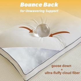 INSPIRE CRAFTER goose down pillow cover breathable fabric detail on skin-friendly surface