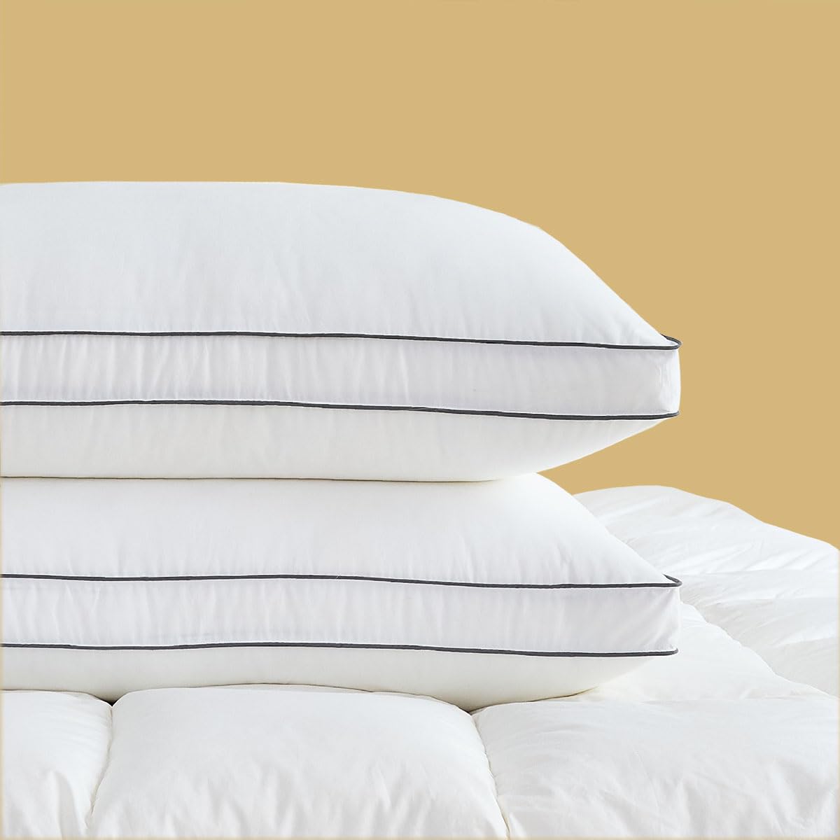 INSPIRE CRAFTER goose down pillow fill close-up showing cloud loft and fiber structure