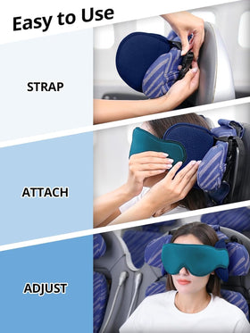 Inspireyes travel pillow features durable materials for frequent trips.