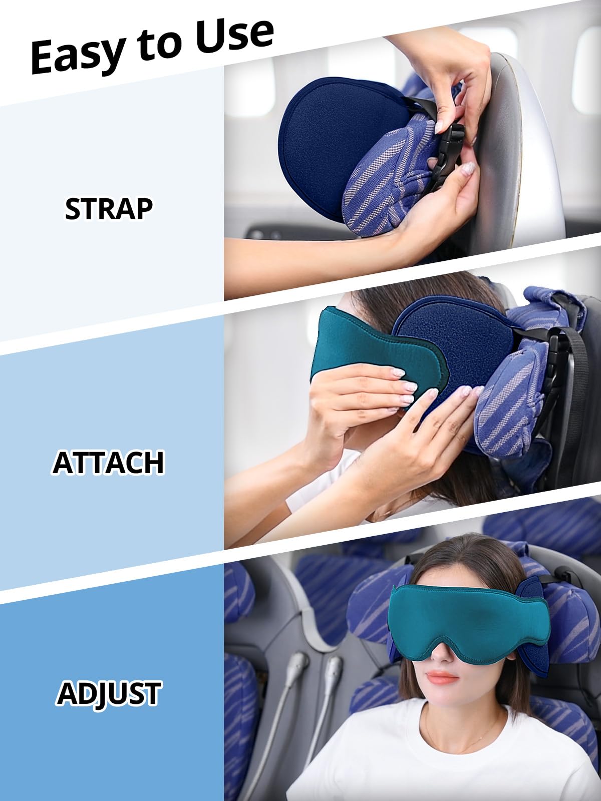 Compact Inspireyes travel pillow fits in a laptop bag or backpack