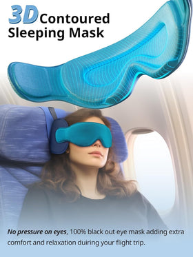Inspireyes travel pillow's cooling interior feels refreshing on contact.