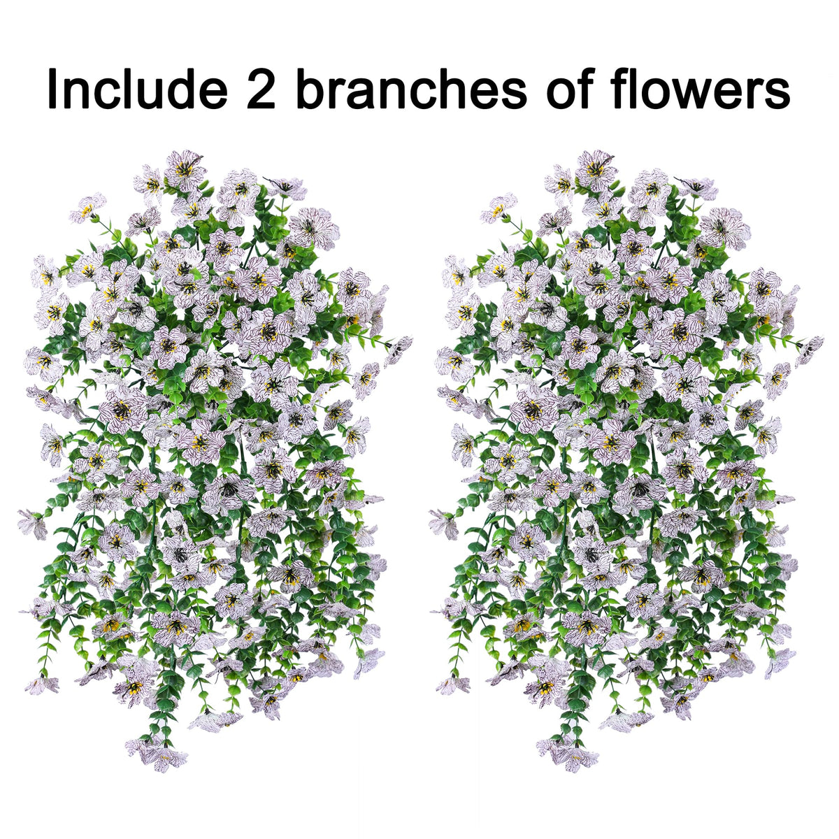 INSPRING artificial daisy trailing vines used as porch decor