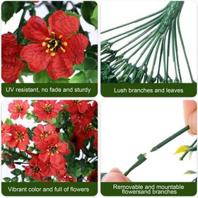 INSPRING artificial daisy vines trailing details showcase natural-looking greenery for balcony styling.