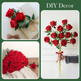 INSPRING artificial roses for weddings with realistic look and durable stems.