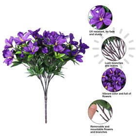 INSPRING azalea three-bundle set boosts porch garden mood with lifelike blooms.