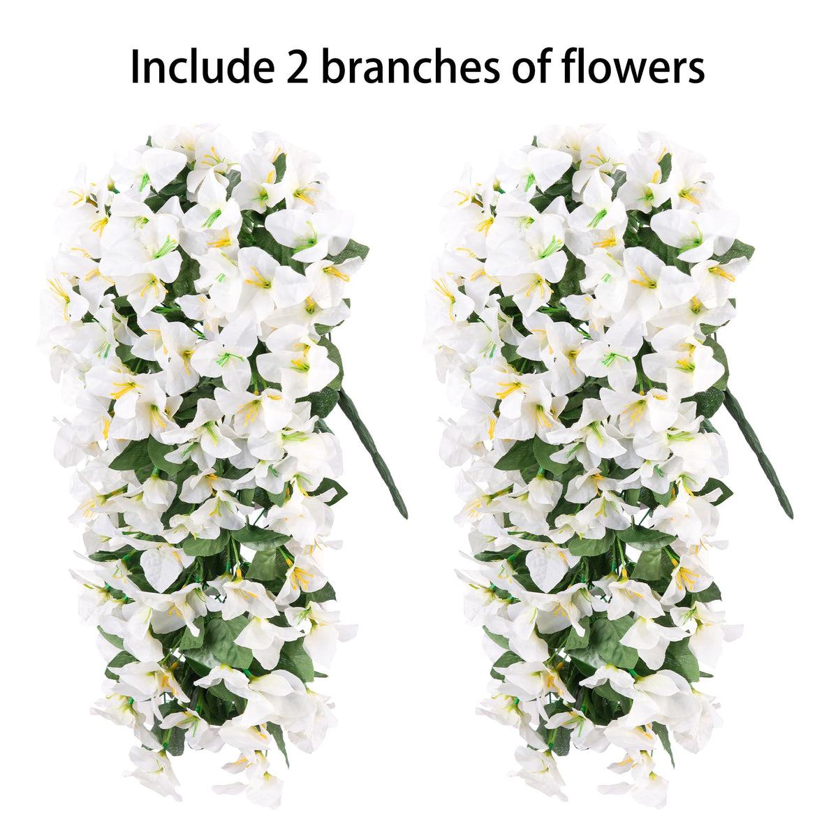 INSPRING UV-resistant bougainvillea material withstands sun and weather.