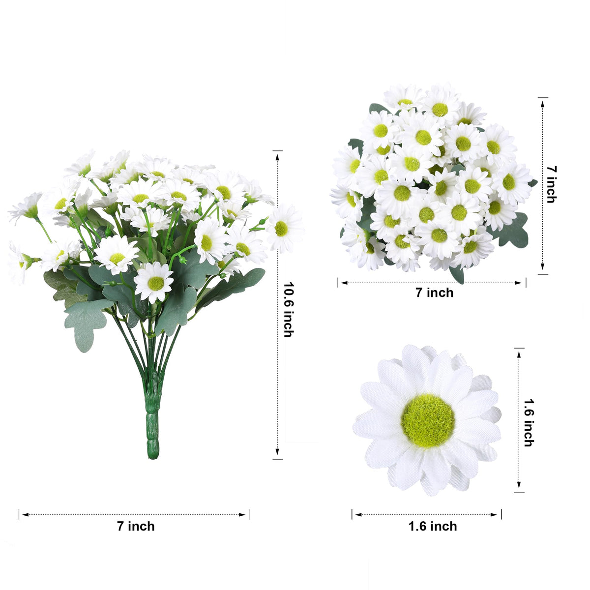 INSPRING daisy living room table decor white enhances everyday ambiance.