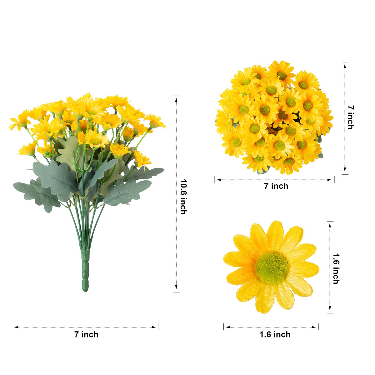 INSPRING each bloom measures about 1.6 inches in diameter