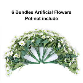 INSPRING daisy patio garden setup white offers durable color without watering.