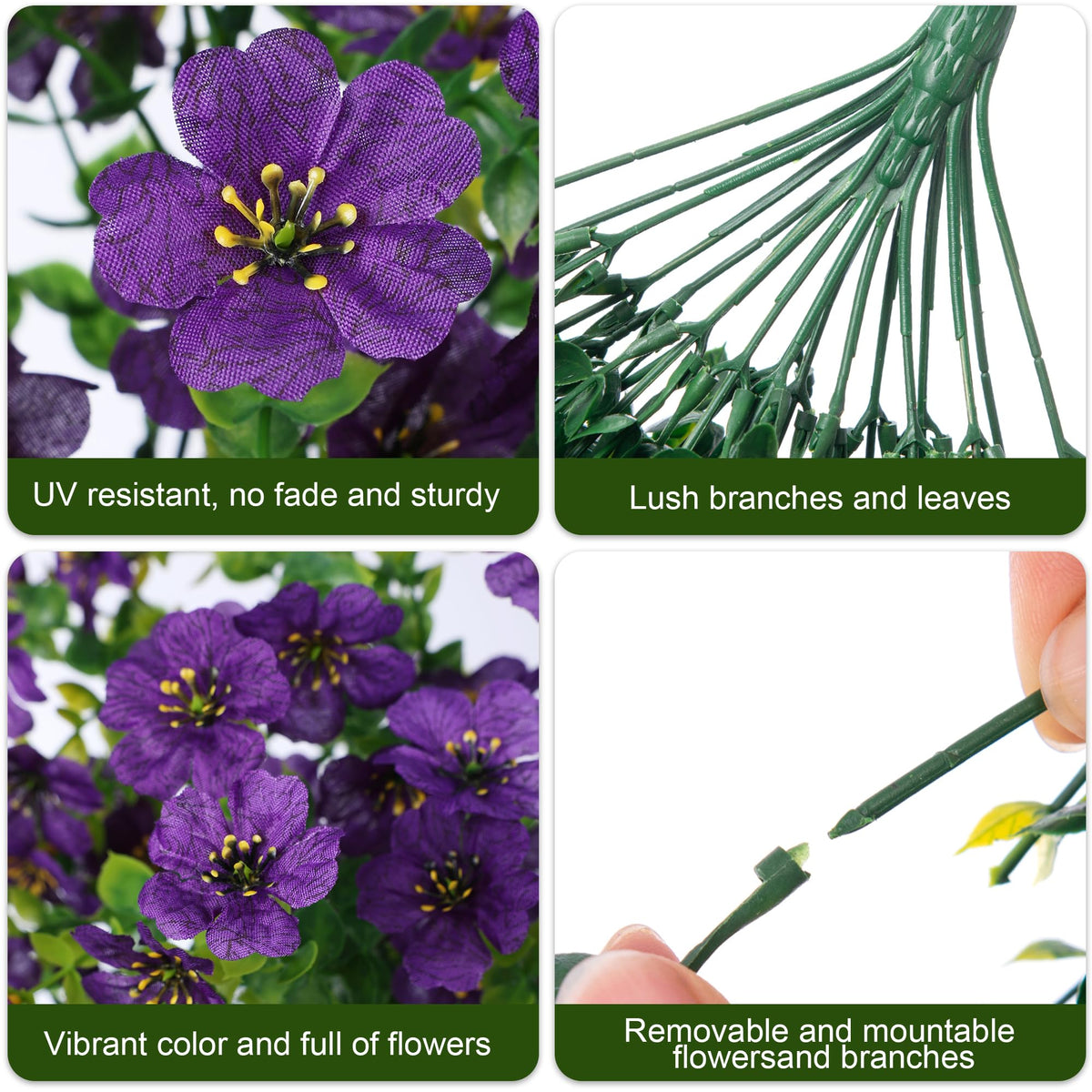 INSPRING artificial daisy with eucalyptus hanging purple-hotpink color adds vibrancy.