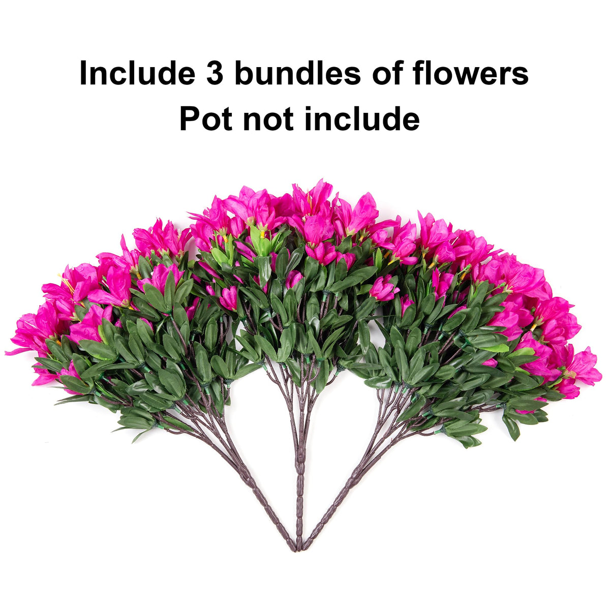 INSPRING durable azalea leaves detail for lush, maintenance-free decor