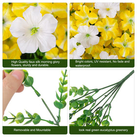 INSPRING durable waterproof outdoor artificial flowers for all-weather use