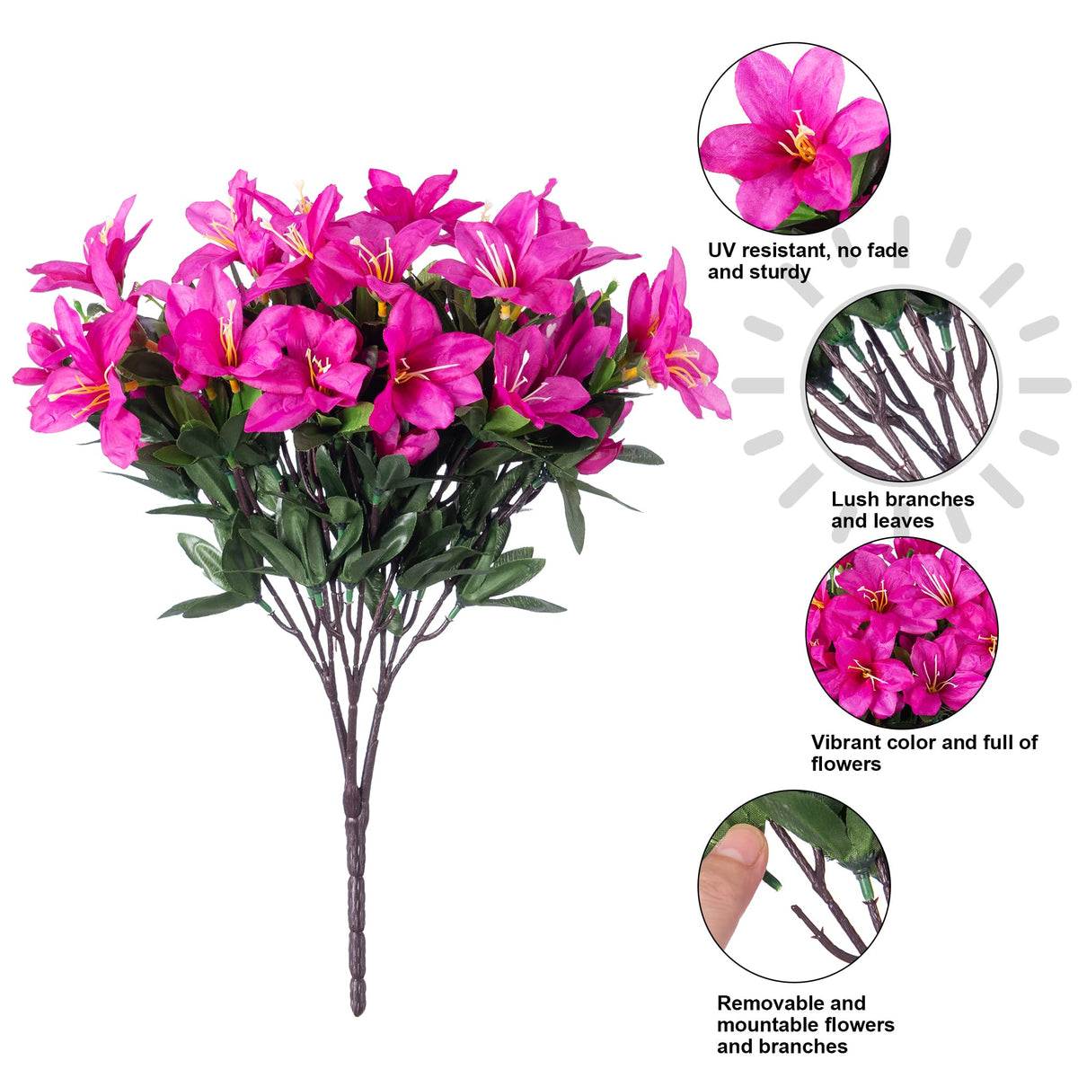 INSPRING easy setup azalea arrangement saves time when decorating entrances